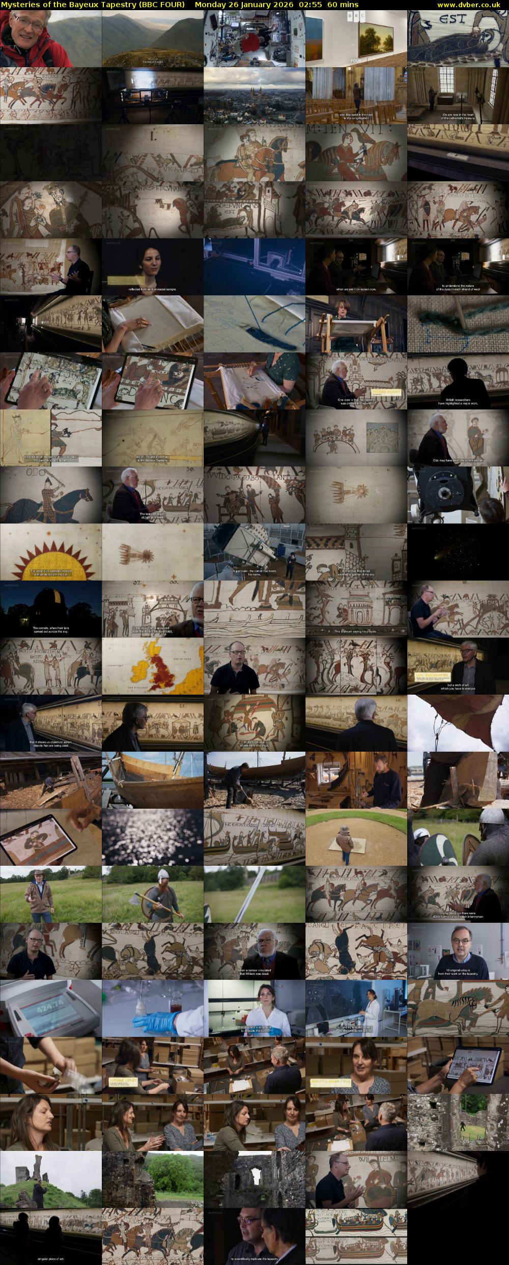 Mysteries of the Bayeux Tapestry (BBC FOUR) Monday 26 January 2026 02:55 - 03:55