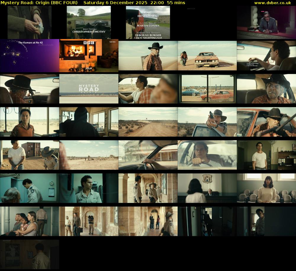 Mystery Road: Origin (BBC FOUR) Saturday 6 December 2025 22:00 - 22:55