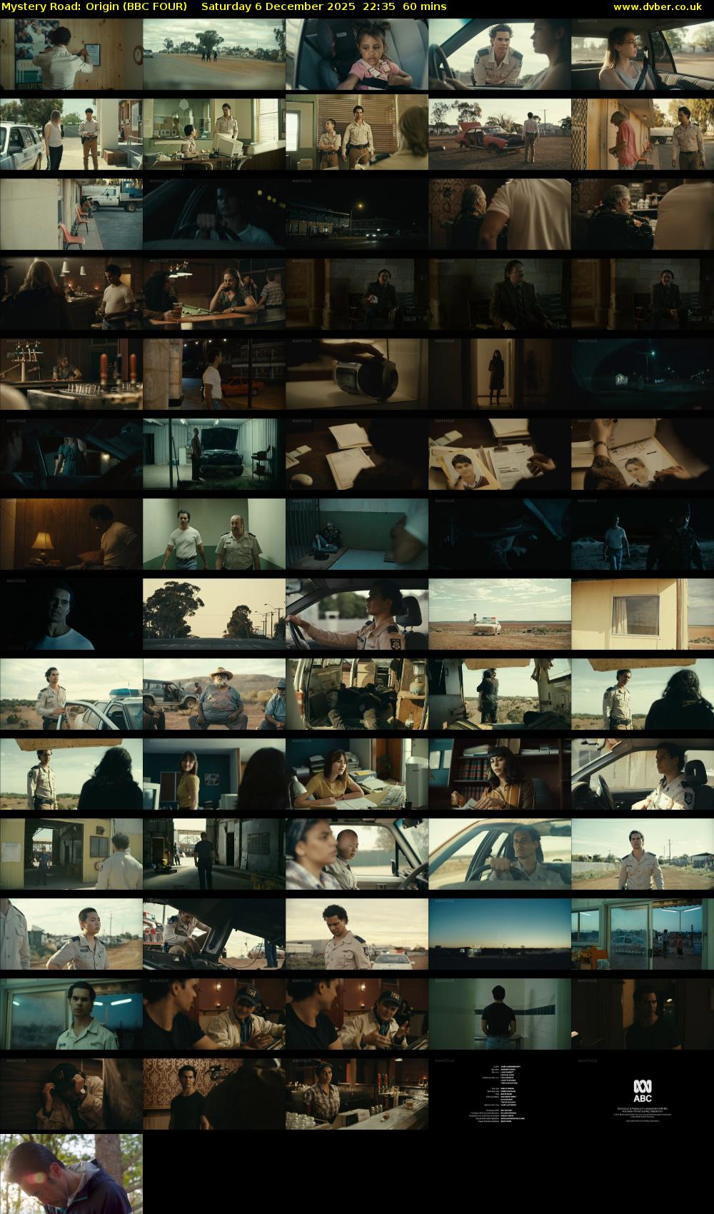 Mystery Road: Origin (BBC FOUR) Saturday 6 December 2025 22:35 - 23:35