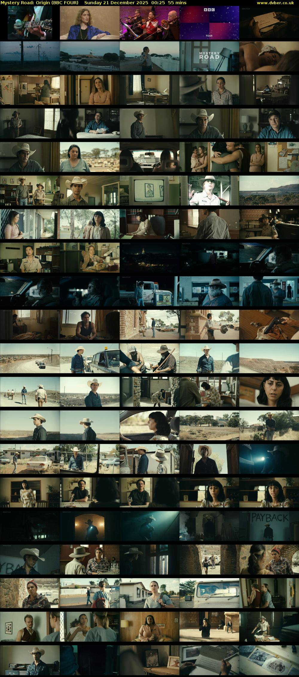 Mystery Road: Origin (BBC FOUR) Sunday 21 December 2025 00:25 - 01:20