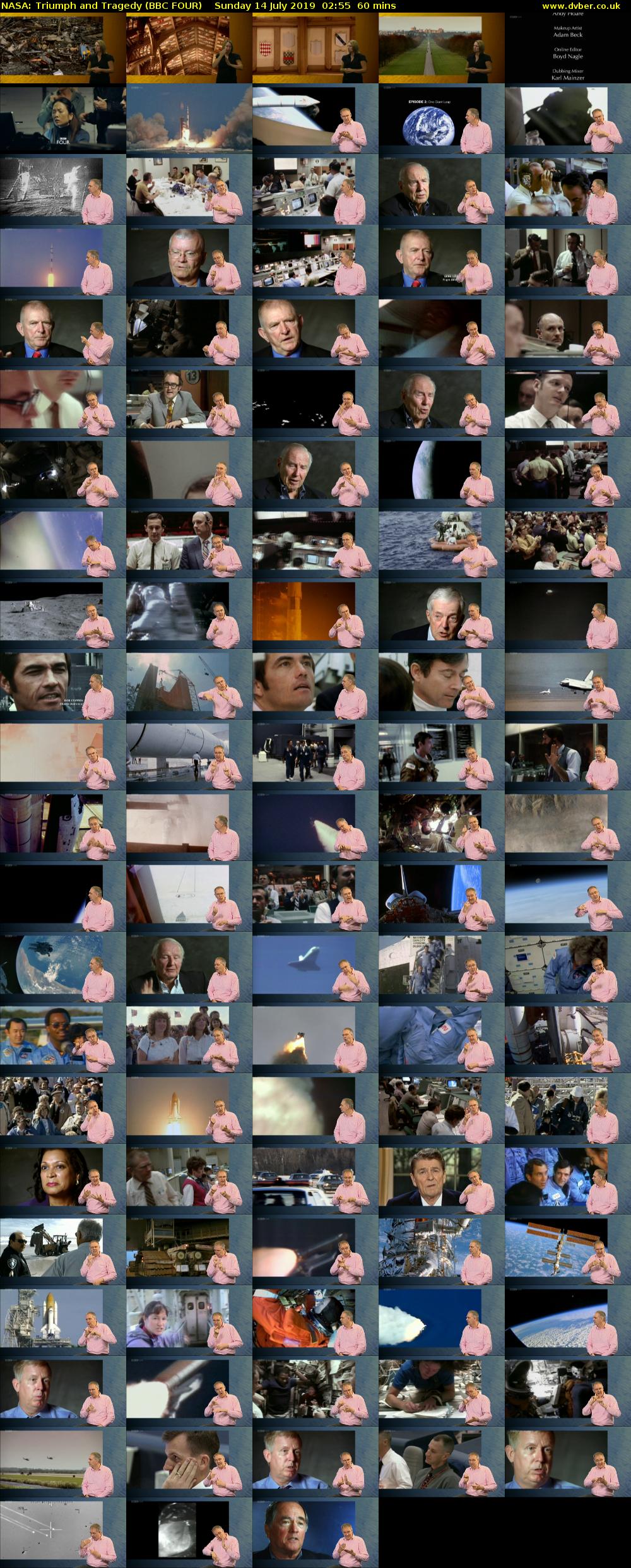 NASA: Triumph and Tragedy (BBC FOUR) Sunday 14 July 2019 02:55 - 03:55