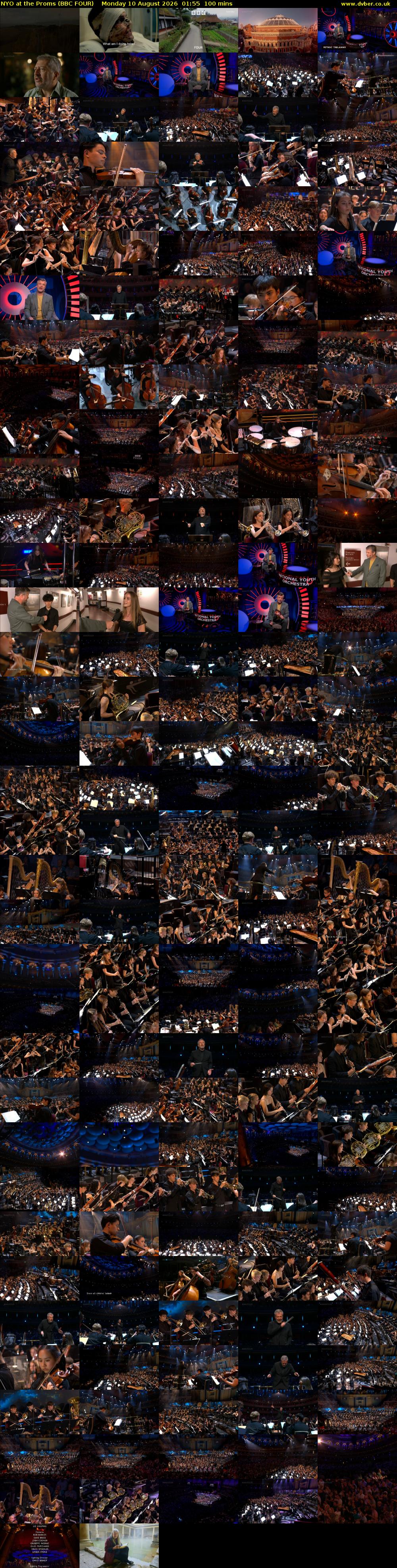 NYO at the Proms (BBC FOUR) Monday 10 August 2026 01:55 - 03:35