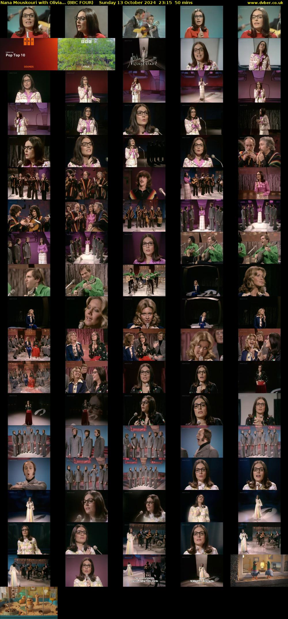 Nana Mouskouri with Olivia... (BBC FOUR) Sunday 13 October 2024 23:15 - 00:05