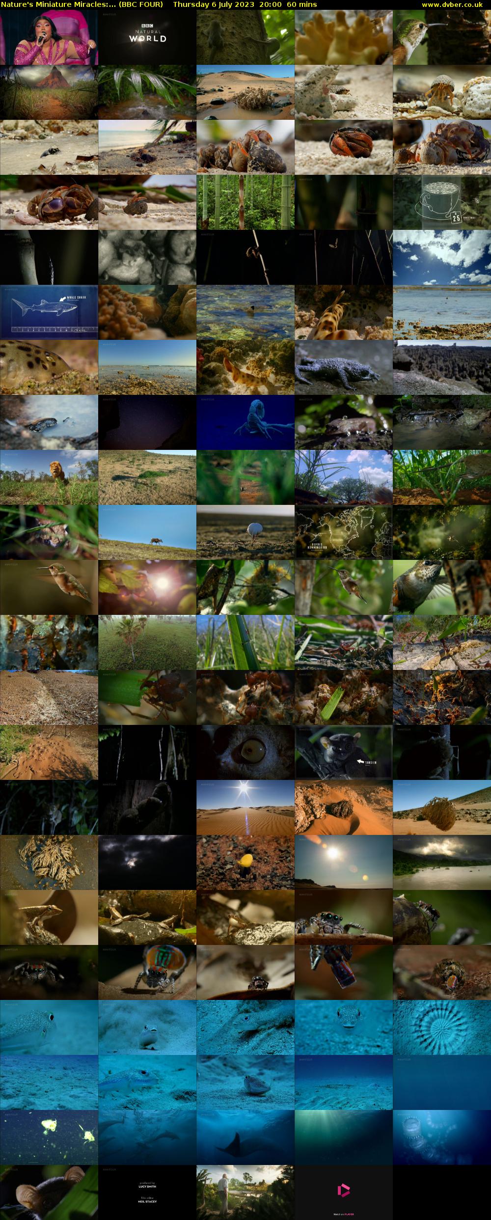 Nature's Miniature Miracles:... (BBC FOUR) Thursday 6 July 2023 20:00 - 21:00