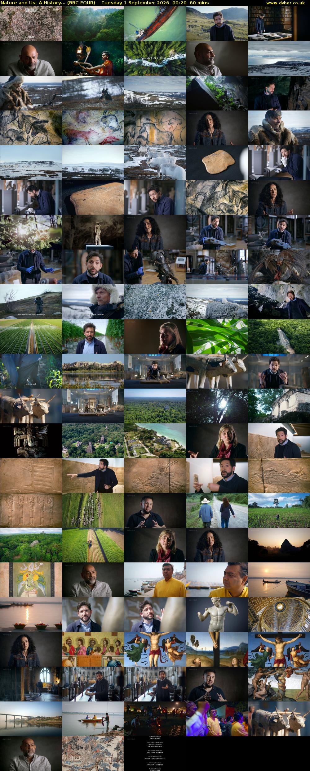 Nature and Us: A History... (BBC FOUR) Tuesday 1 September 2026 00:20 - 01:20