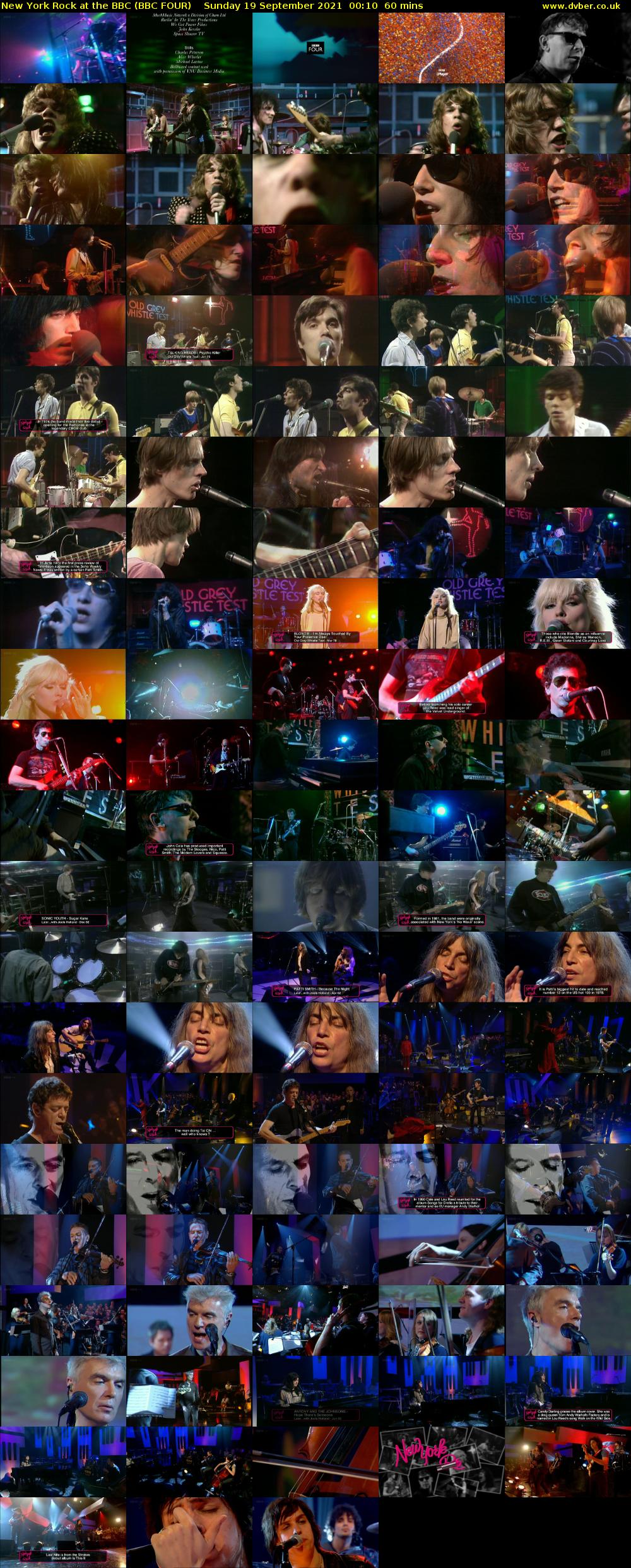 New York Rock at the BBC (BBC FOUR) Sunday 19 September 2021 00:10 - 01:10