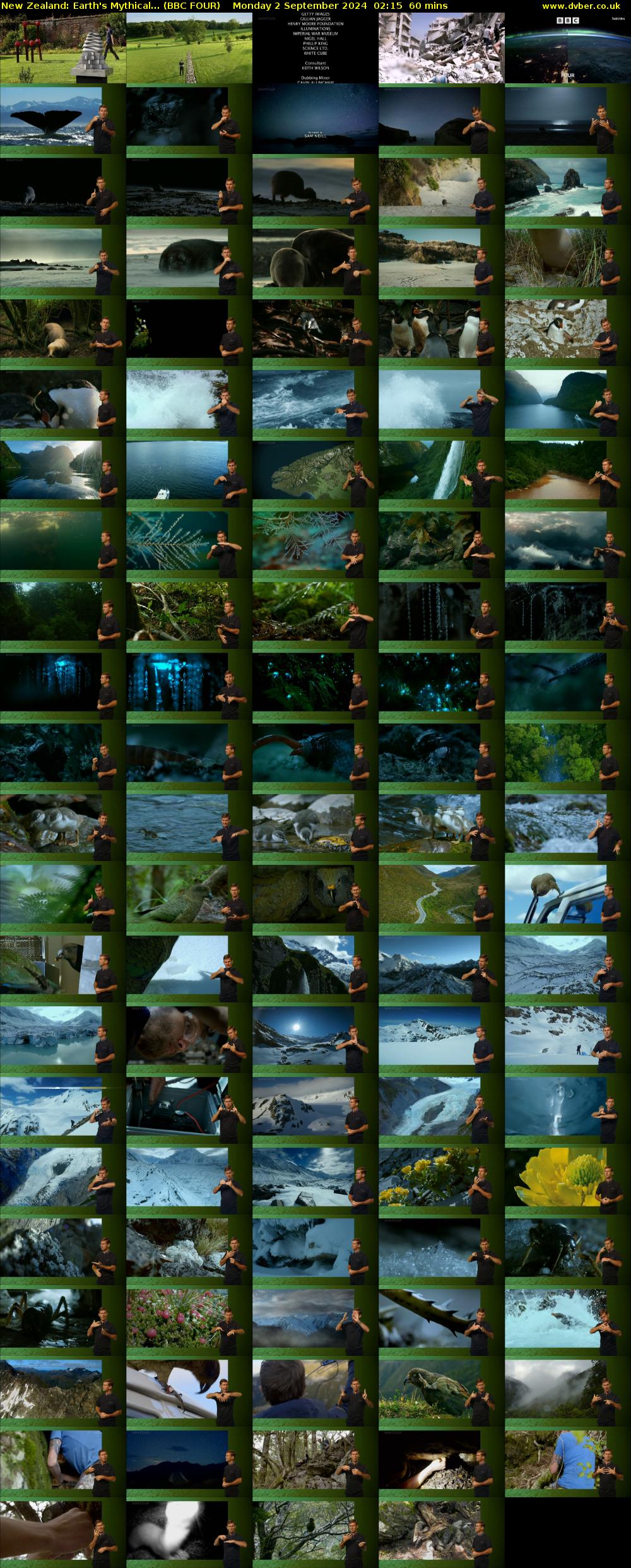 New Zealand: Earth's Mythical... (BBC FOUR) Monday 2 September 2024 02:15 - 03:15