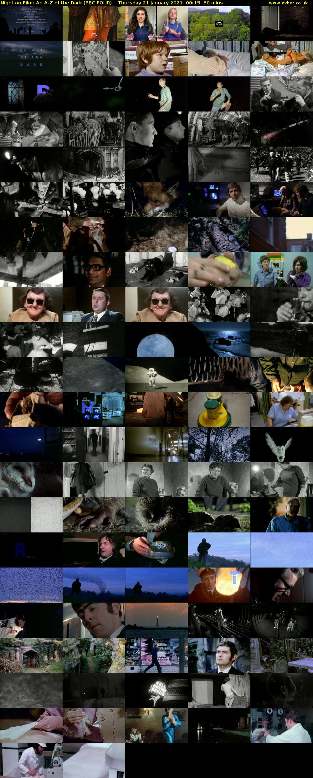 Night on Film: An A-Z of the Dark (BBC FOUR) Thursday 21 January 2021 00:15 - 01:15