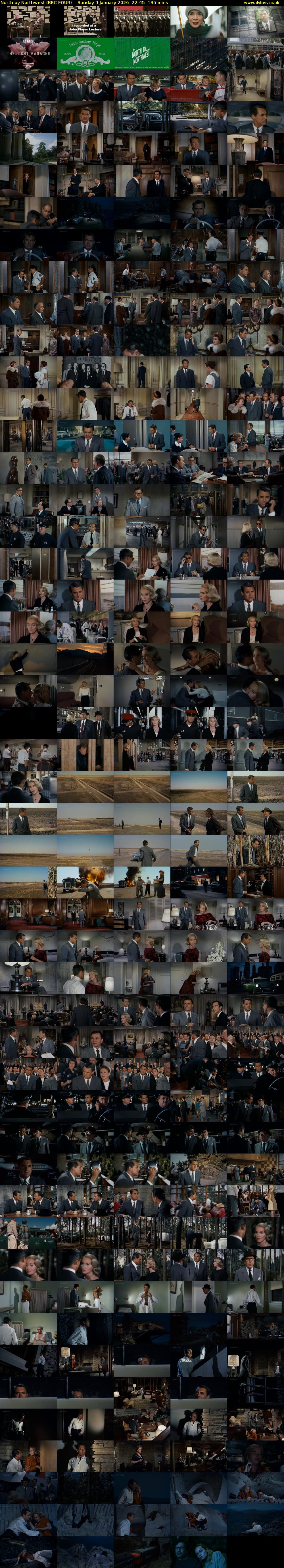 North by Northwest (BBC FOUR) Sunday 4 January 2026 22:45 - 01:00