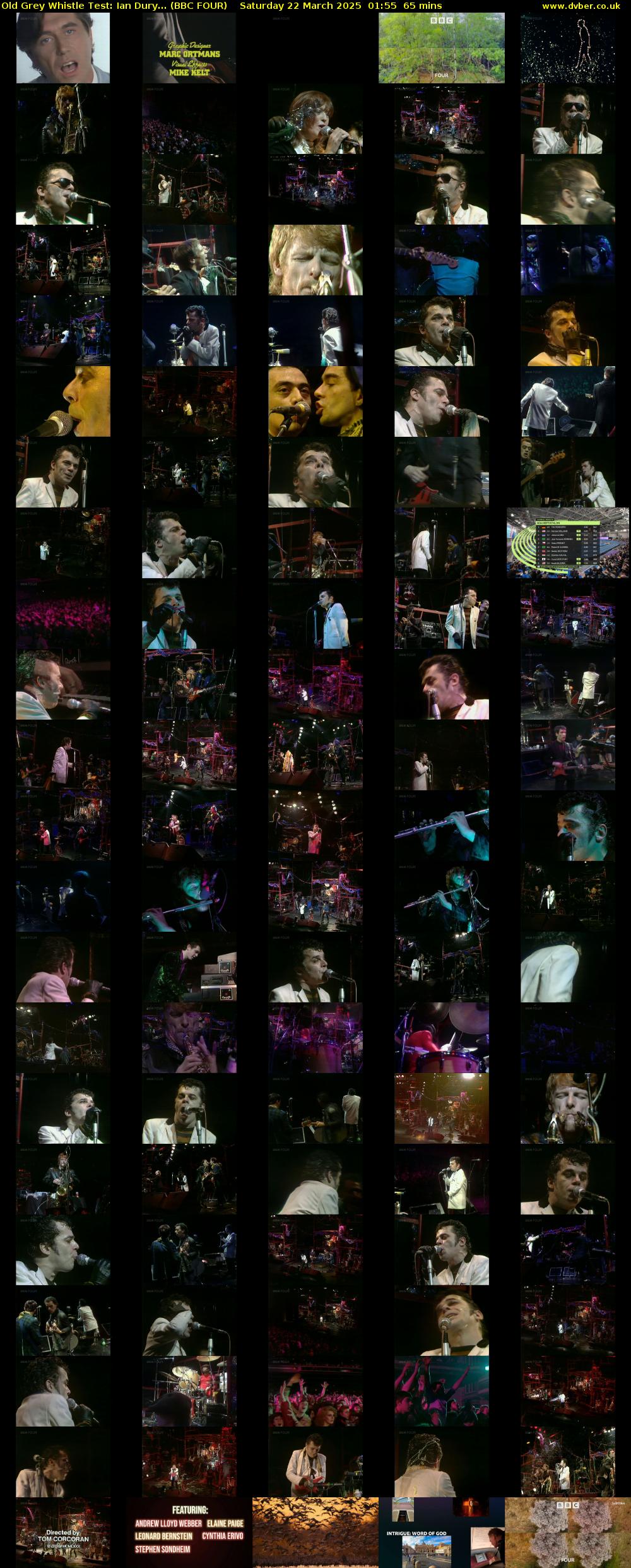 Old Grey Whistle Test: Ian Dury... (BBC FOUR) Saturday 22 March 2025 01:55 - 03:00