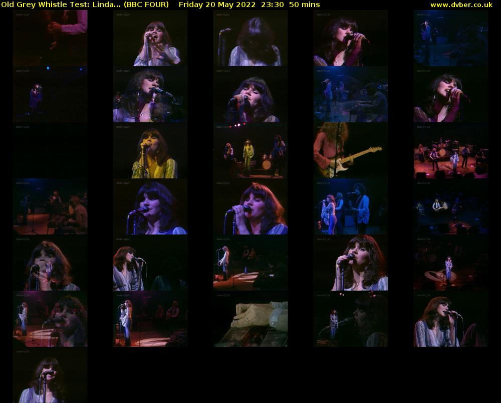 Old Grey Whistle Test: Linda... (BBC FOUR) Friday 20 May 2022 23:30 - 00:20