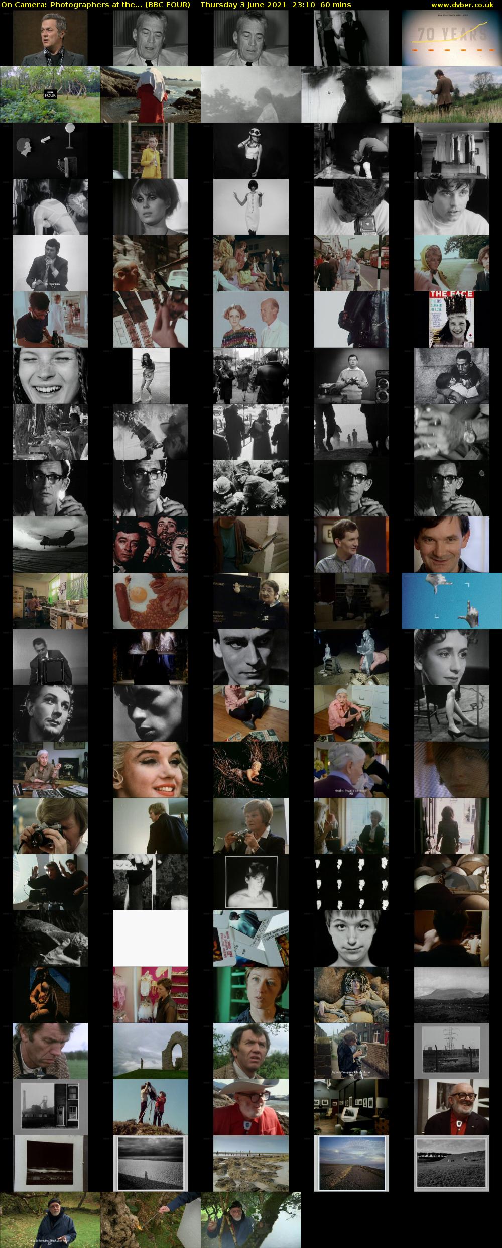 On Camera: Photographers at the... (BBC FOUR) Thursday 3 June 2021 23:10 - 00:10