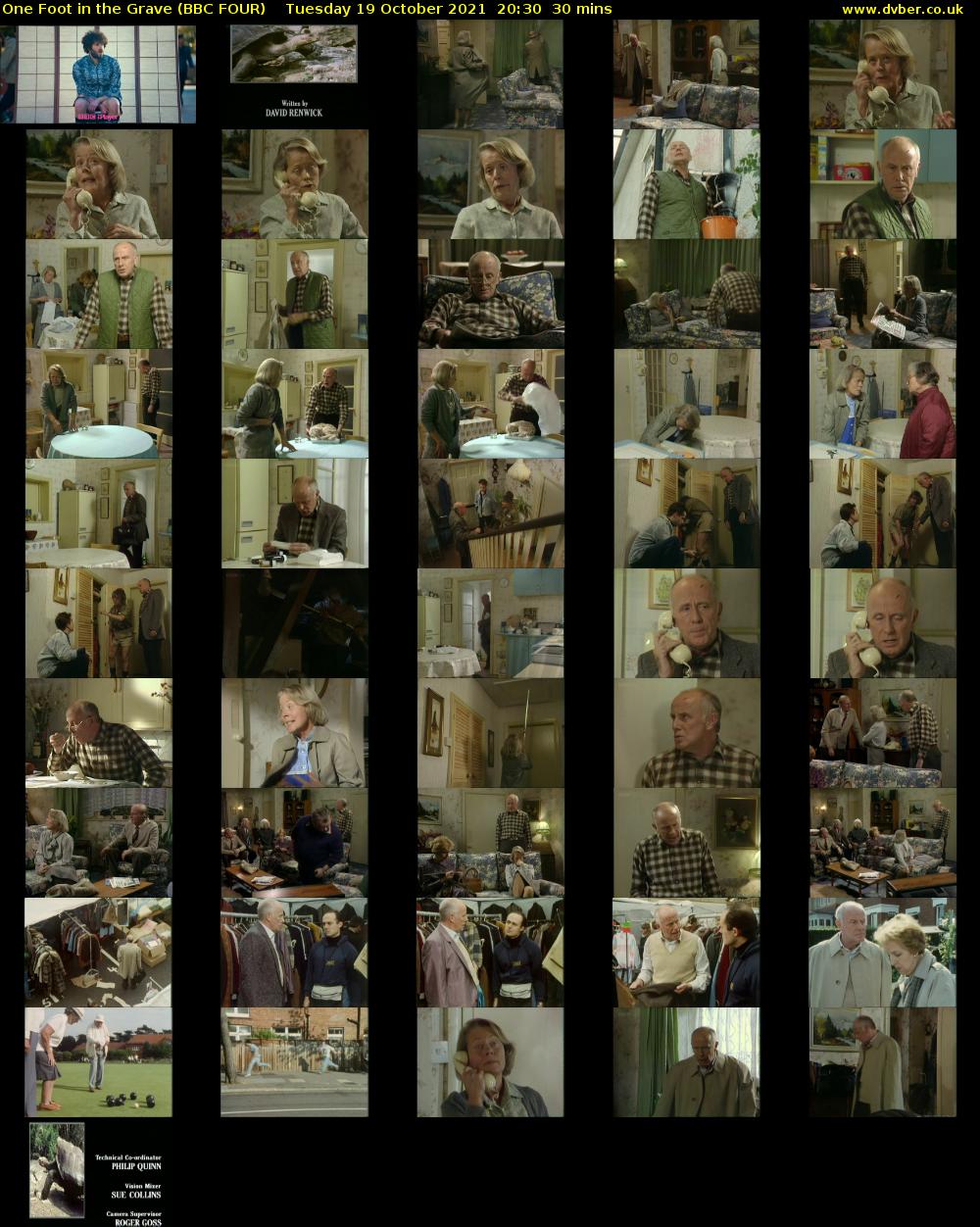 One Foot in the Grave (BBC FOUR) Tuesday 19 October 2021 20:30 - 21:00