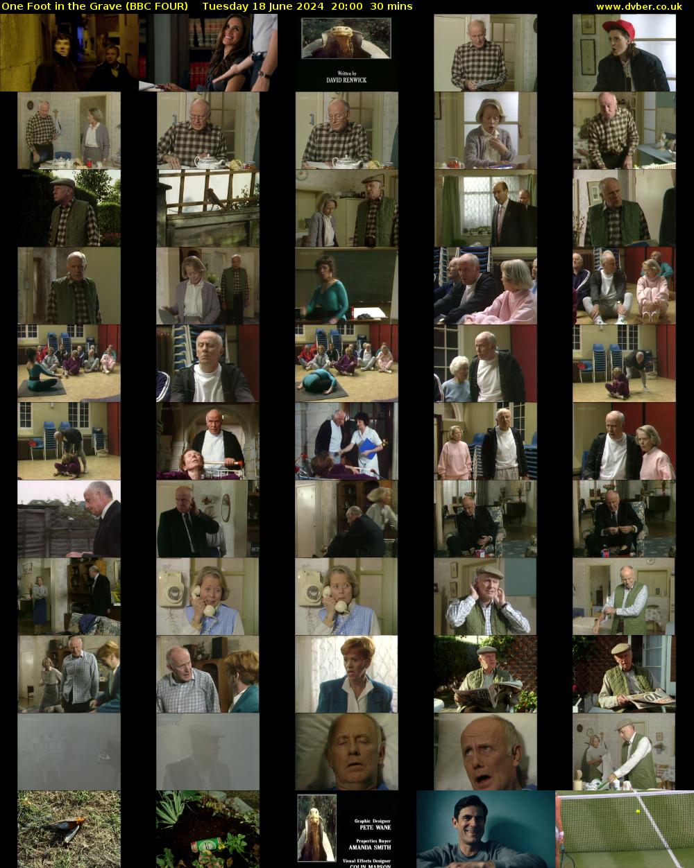 One Foot in the Grave (BBC FOUR) Tuesday 18 June 2024 20:00 - 20:30