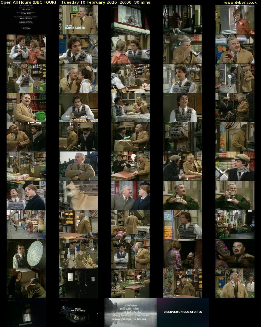 Open All Hours (BBC FOUR) Tuesday 10 February 2026 20:00 - 20:30