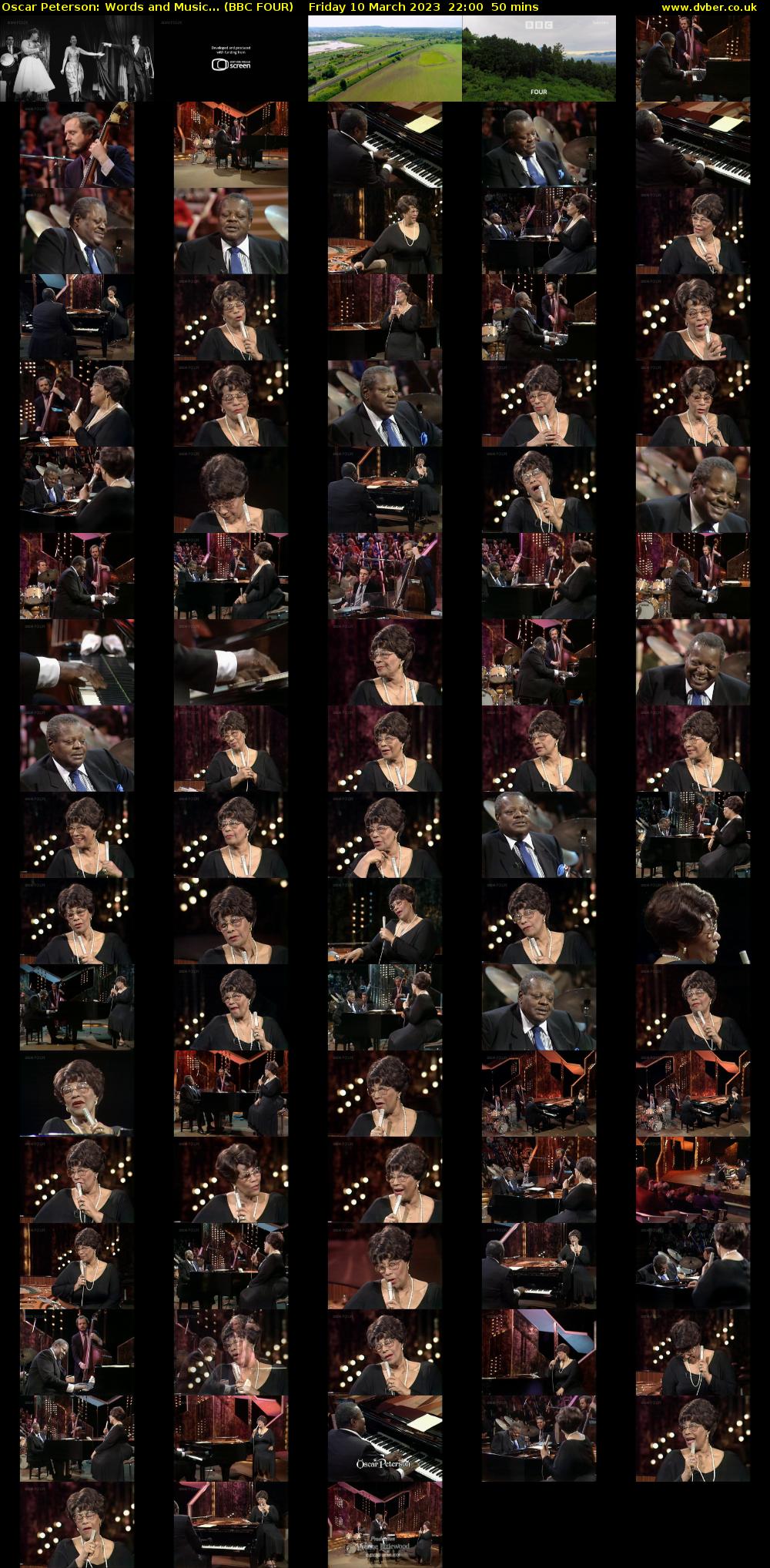 Oscar Peterson: Words and Music... (BBC FOUR) Friday 10 March 2023 22:00 - 22:50