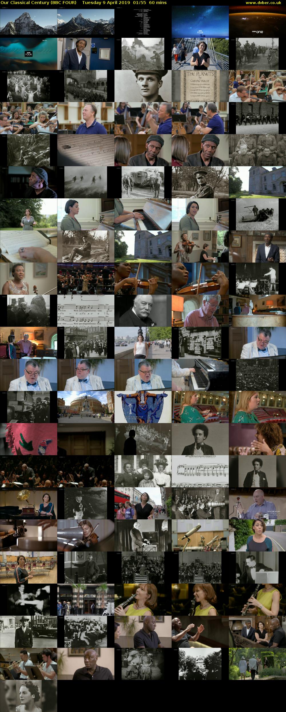 Our Classical Century (BBC FOUR) Tuesday 9 April 2019 01:55 - 02:55