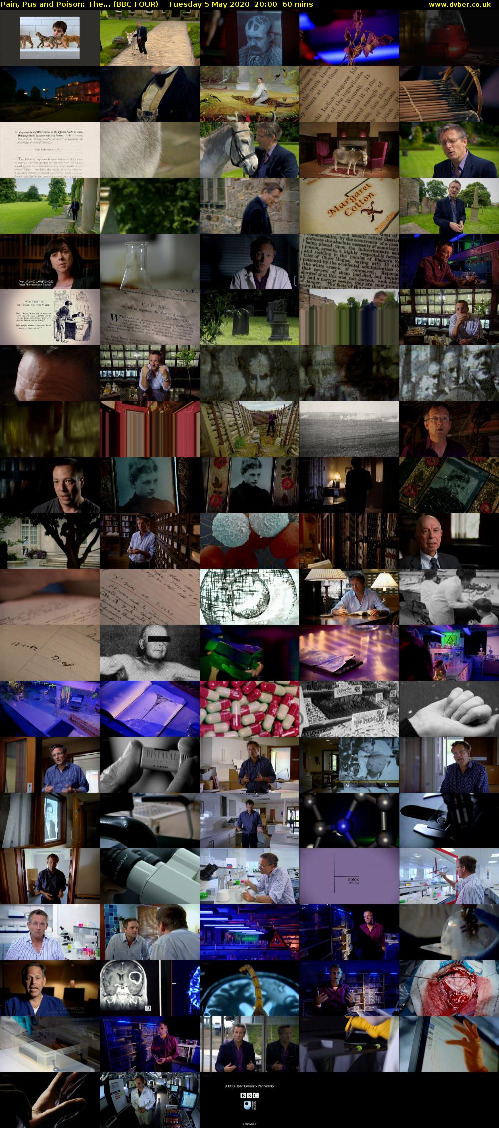 Pain, Pus and Poison: The... (BBC FOUR) Tuesday 5 May 2020 20:00 - 21:00