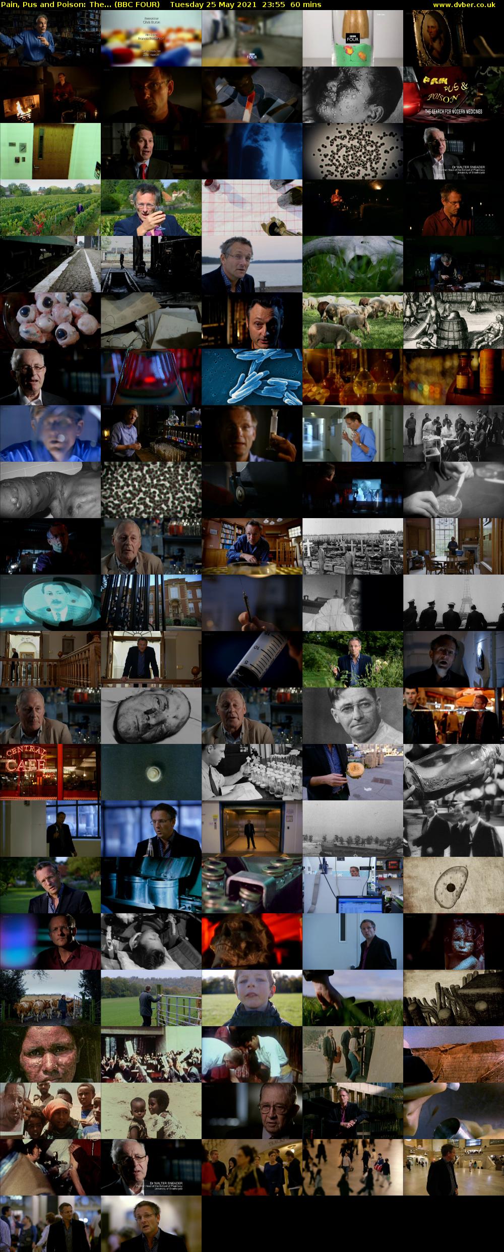Pain, Pus and Poison: The... (BBC FOUR) Tuesday 25 May 2021 23:55 - 00:55