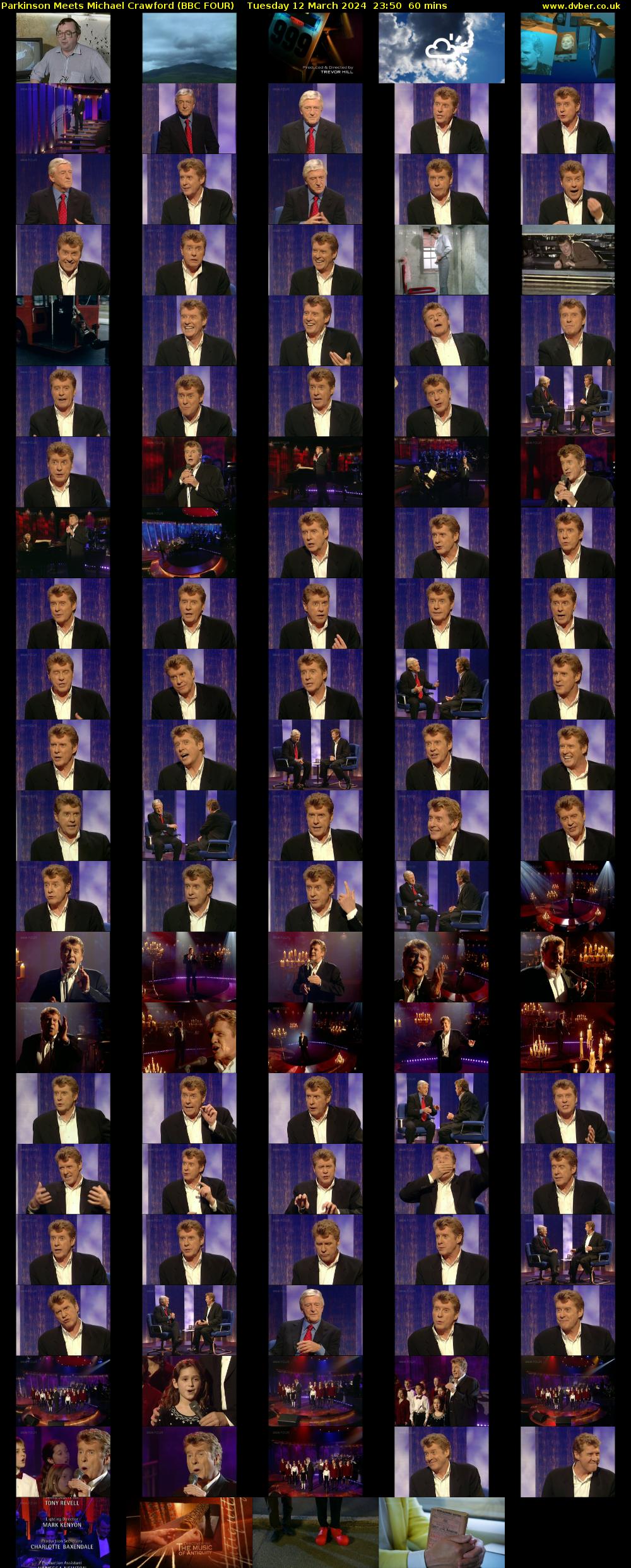 Parkinson Meets Michael Crawford (BBC FOUR) Tuesday 12 March 2024 23:50 - 00:50