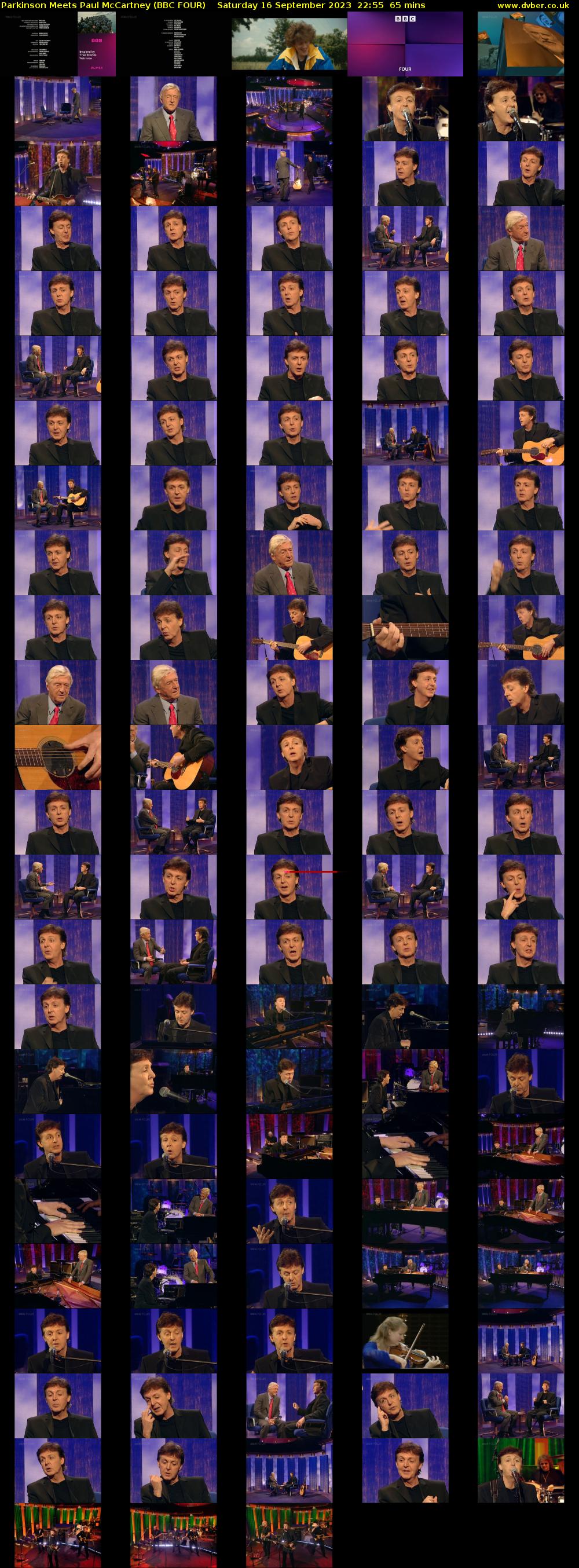 Parkinson Meets Paul McCartney (BBC FOUR) Saturday 16 September 2023 22:55 - 00:00