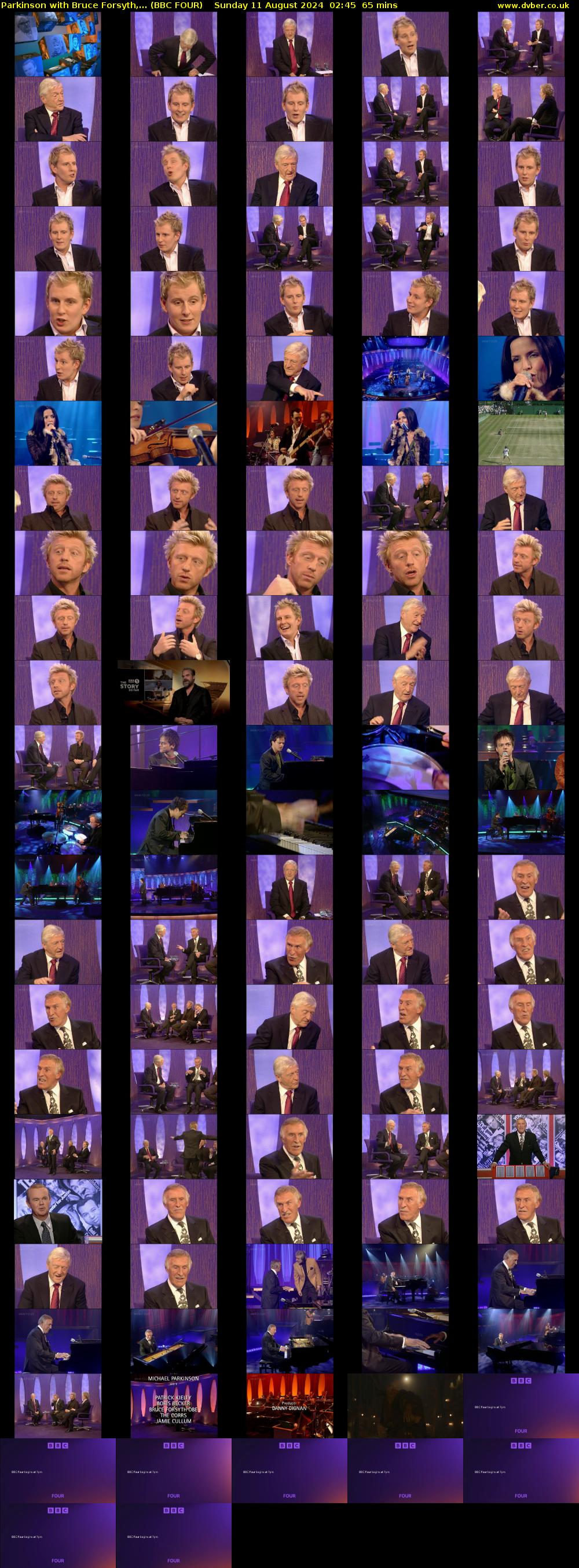 Parkinson with Bruce Forsyth,... (BBC FOUR) Sunday 11 August 2024 02:45 - 03:50