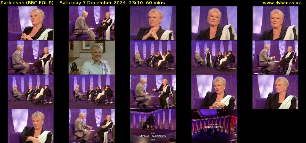 Parkinson (BBC FOUR) Saturday 7 December 2024 23:10 - 00:10