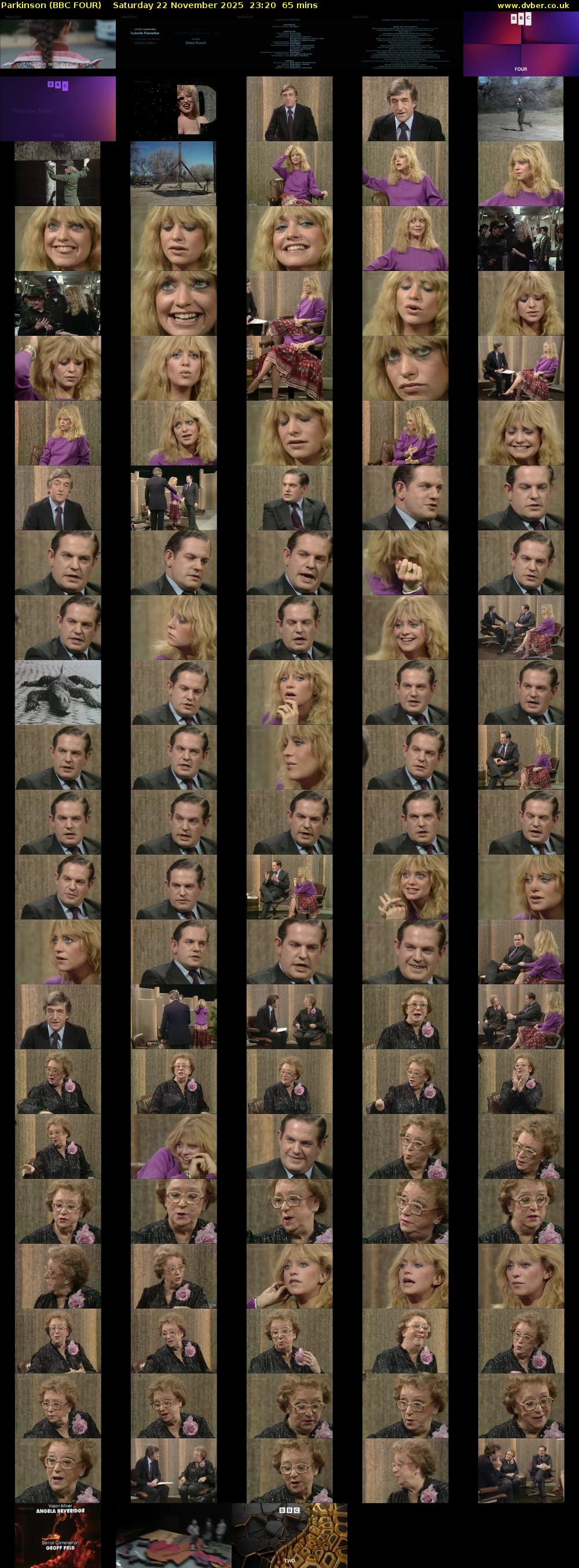 Parkinson (BBC FOUR) Saturday 22 November 2025 23:20 - 00:25