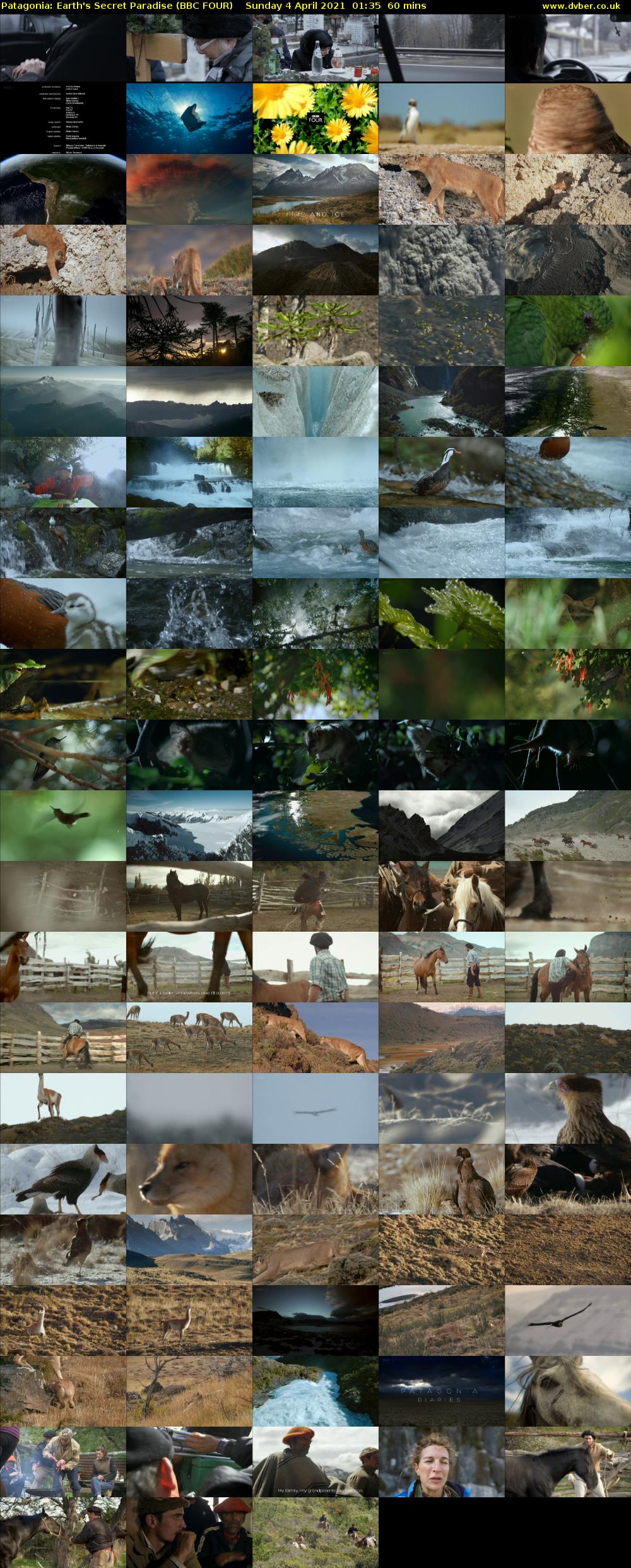 Patagonia: Earth's Secret Paradise (BBC FOUR) Sunday 4 April 2021 01:35 - 02:35