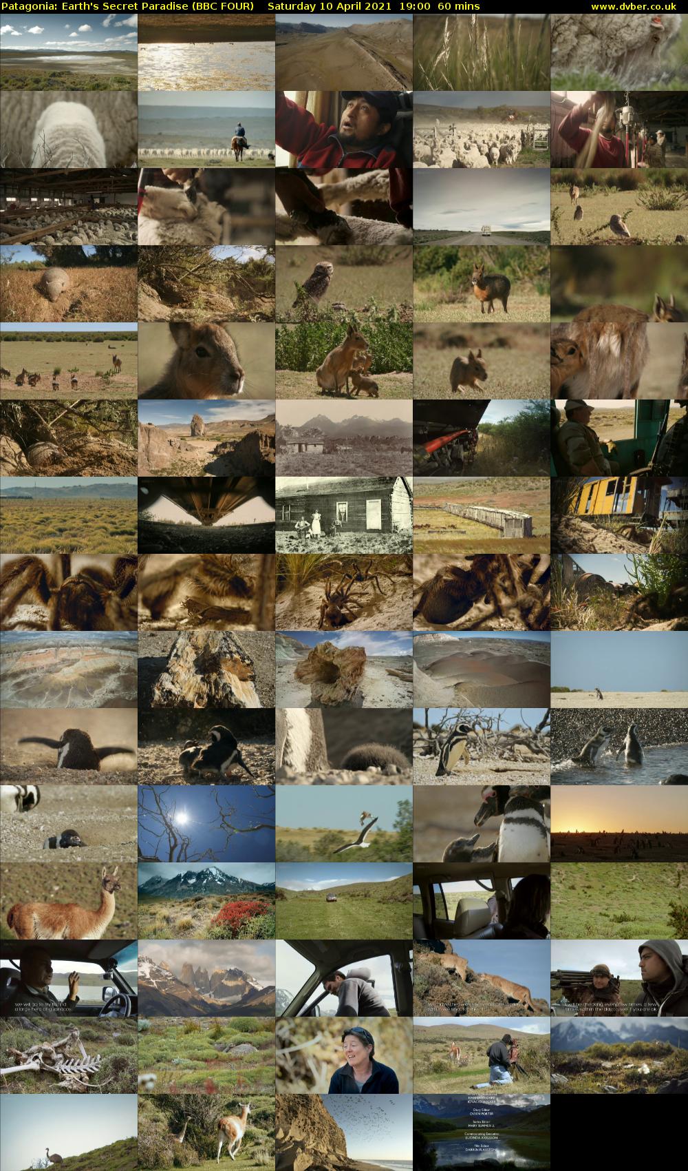 Patagonia: Earth's Secret Paradise (BBC FOUR) Saturday 10 April 2021 19:00 - 20:00