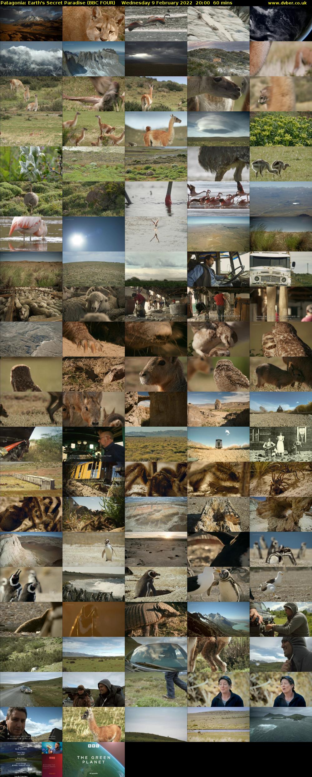 Patagonia: Earth's Secret Paradise (BBC FOUR) Wednesday 9 February 2022 20:00 - 21:00