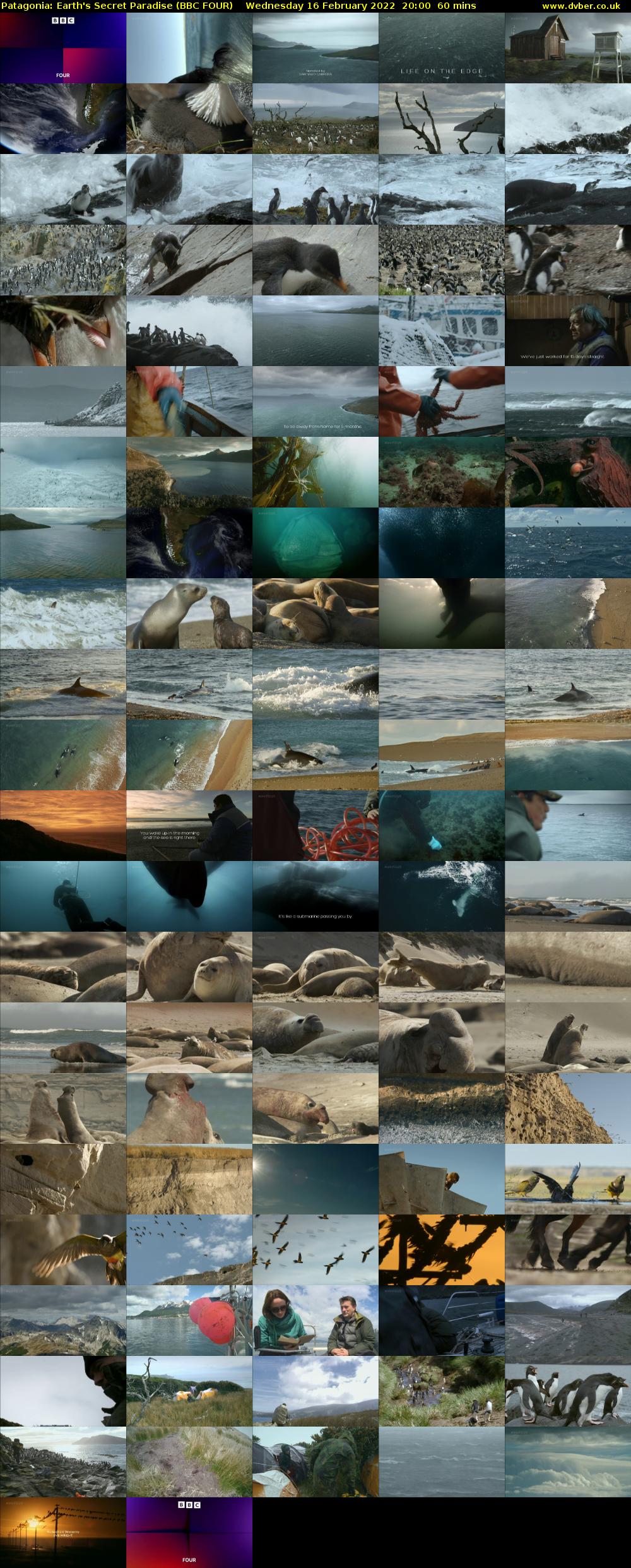 Patagonia: Earth's Secret Paradise (BBC FOUR) Wednesday 16 February 2022 20:00 - 21:00