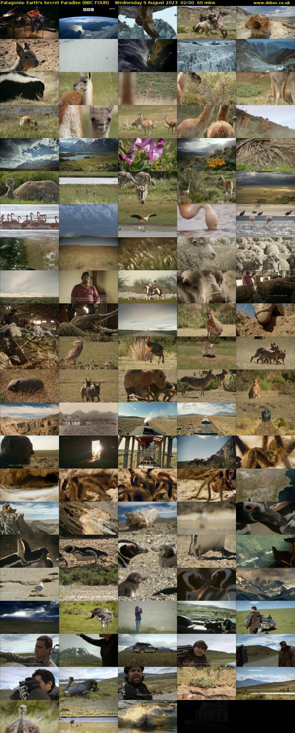 Patagonia: Earth's Secret Paradise (BBC FOUR) Wednesday 9 August 2023 02:00 - 03:00
