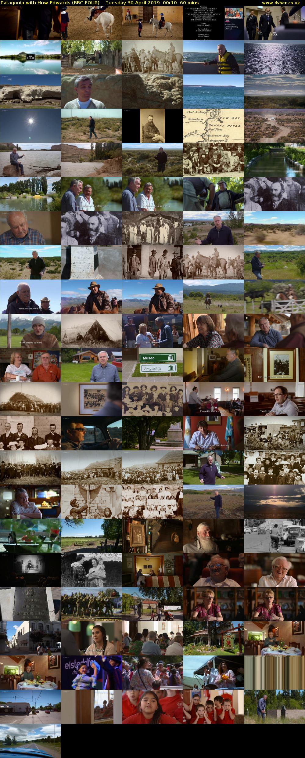 Patagonia with Huw Edwards (BBC FOUR) Tuesday 30 April 2019 00:10 - 01:10
