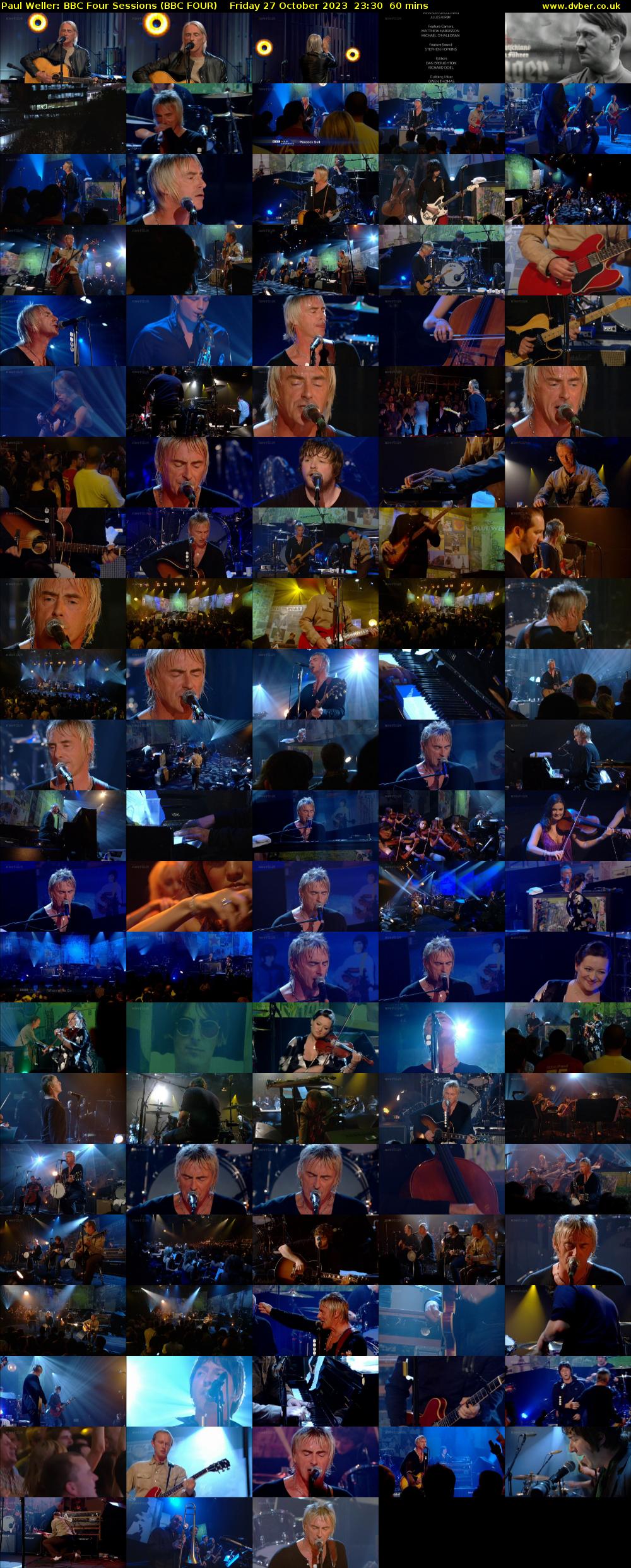 Paul Weller: BBC Four Sessions (BBC FOUR) Friday 27 October 2023 23:30 - 00:30