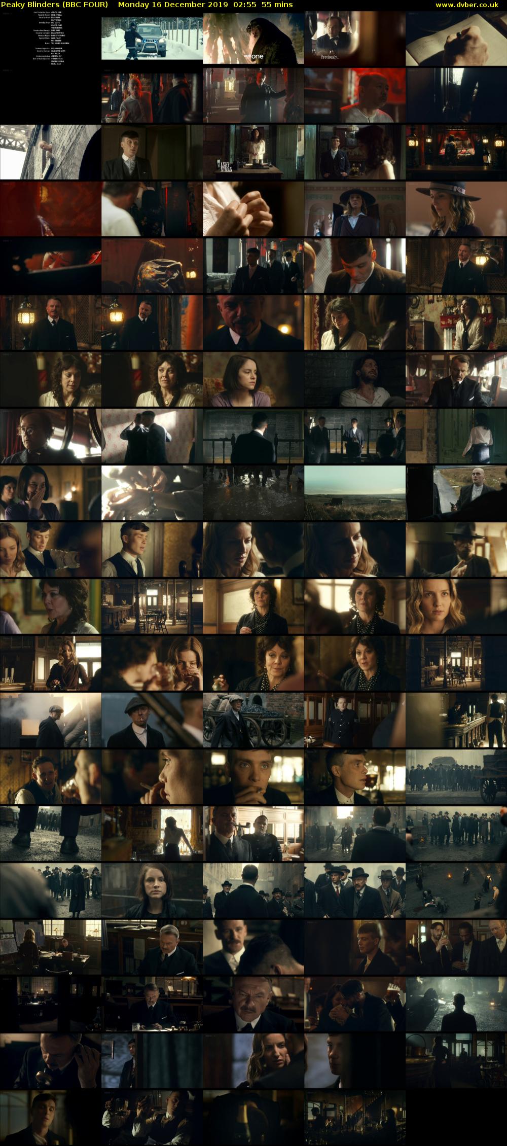 Peaky Blinders (BBC FOUR) Monday 16 December 2019 02:55 - 03:50