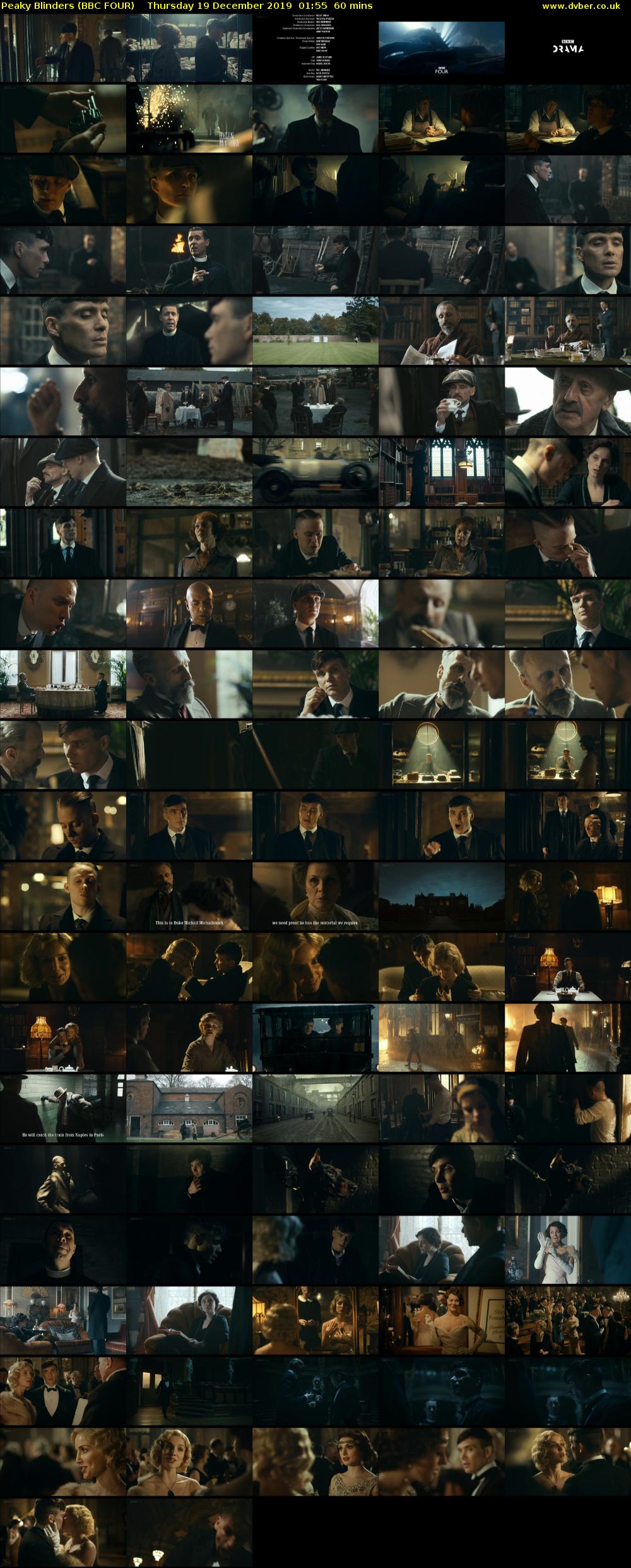 Peaky Blinders (BBC FOUR) Thursday 19 December 2019 01:55 - 02:55
