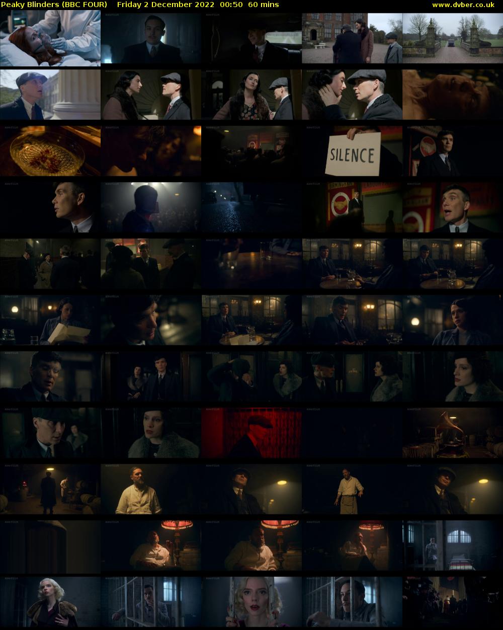 Peaky Blinders (BBC FOUR) Friday 2 December 2022 00:50 - 01:50