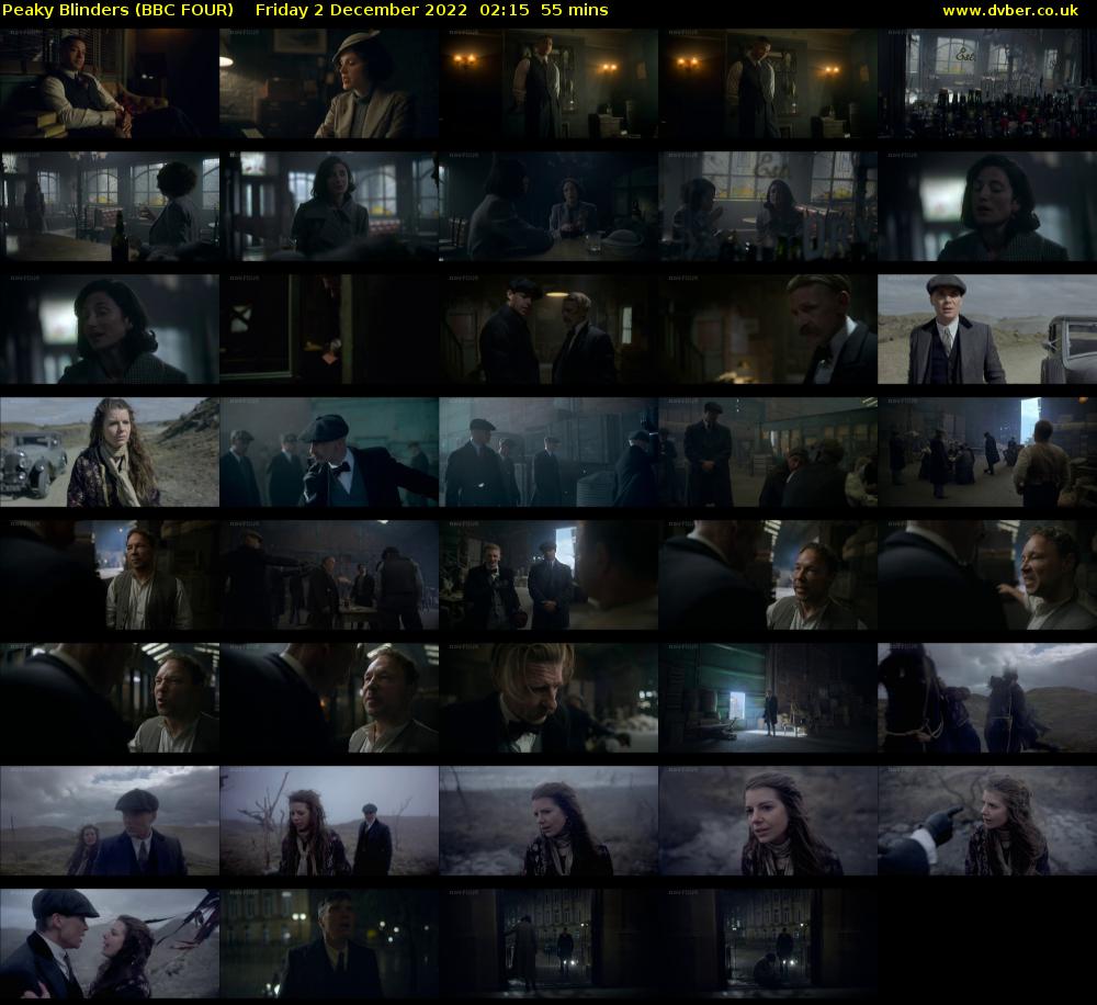 Peaky Blinders (BBC FOUR) Friday 2 December 2022 02:15 - 03:10