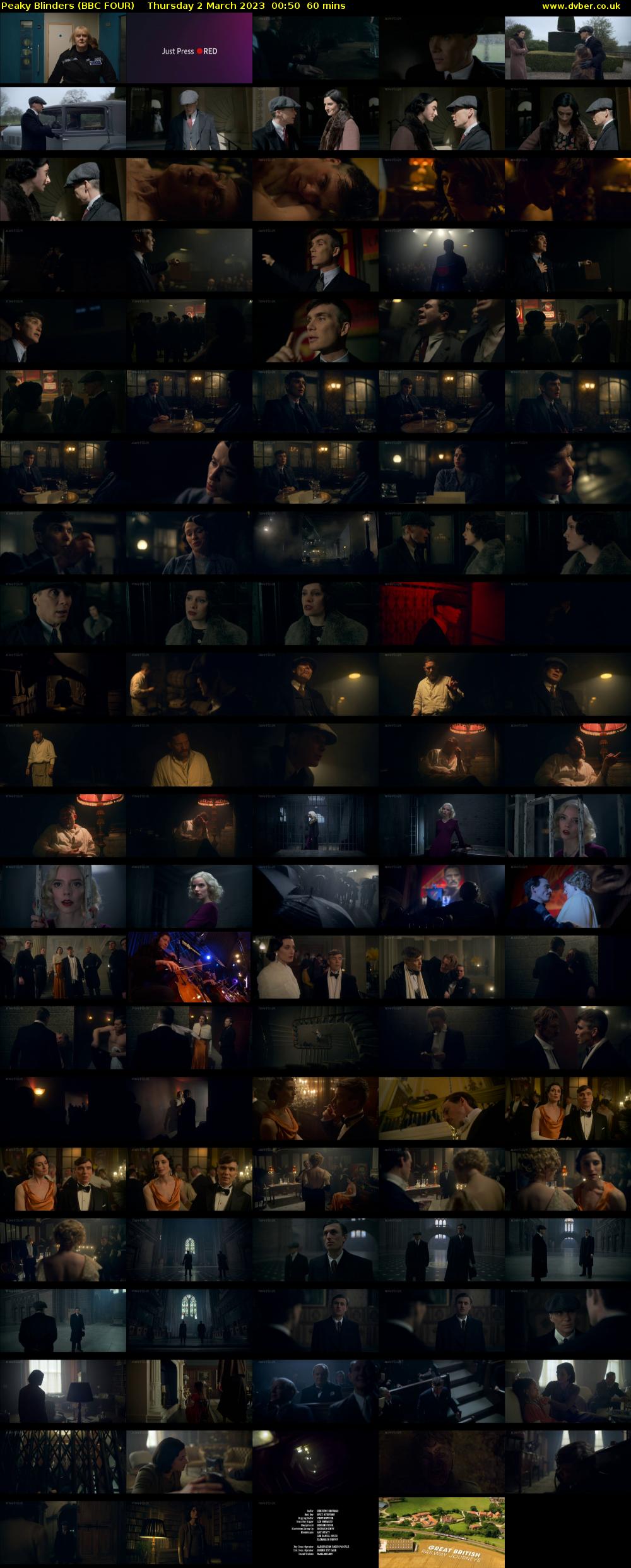 Peaky Blinders (BBC FOUR) Thursday 2 March 2023 00:50 - 01:50