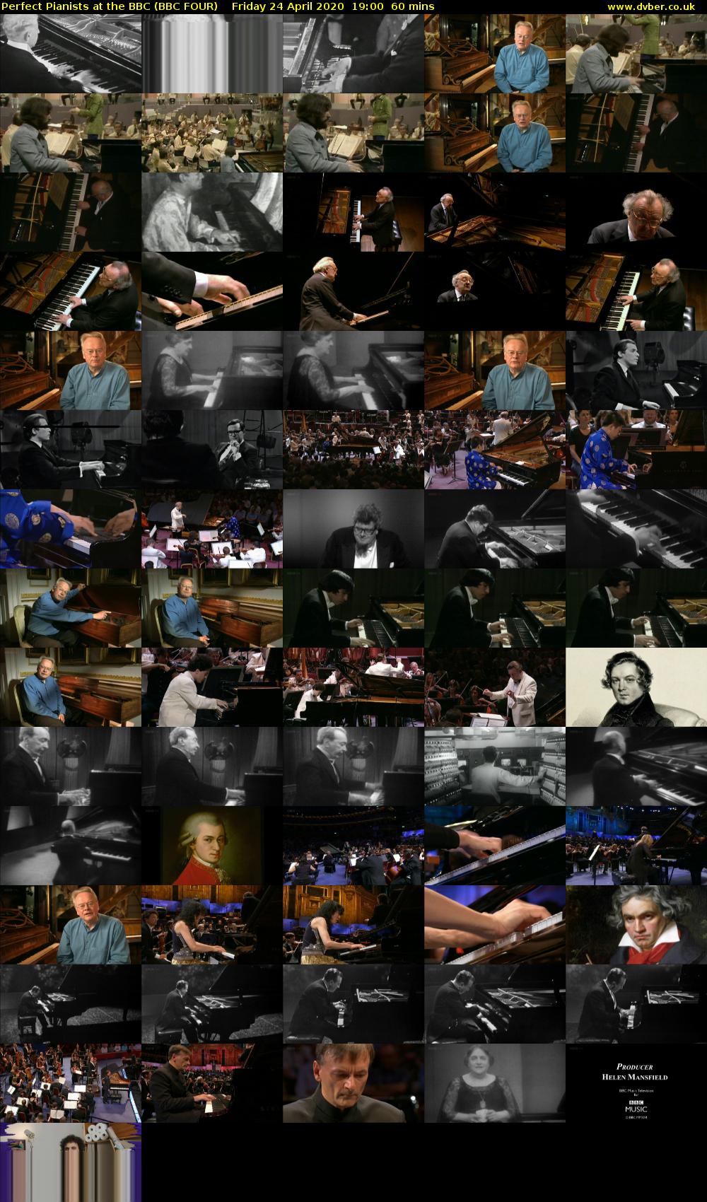Perfect Pianists at the BBC (BBC FOUR) Friday 24 April 2020 19:00 - 20:00