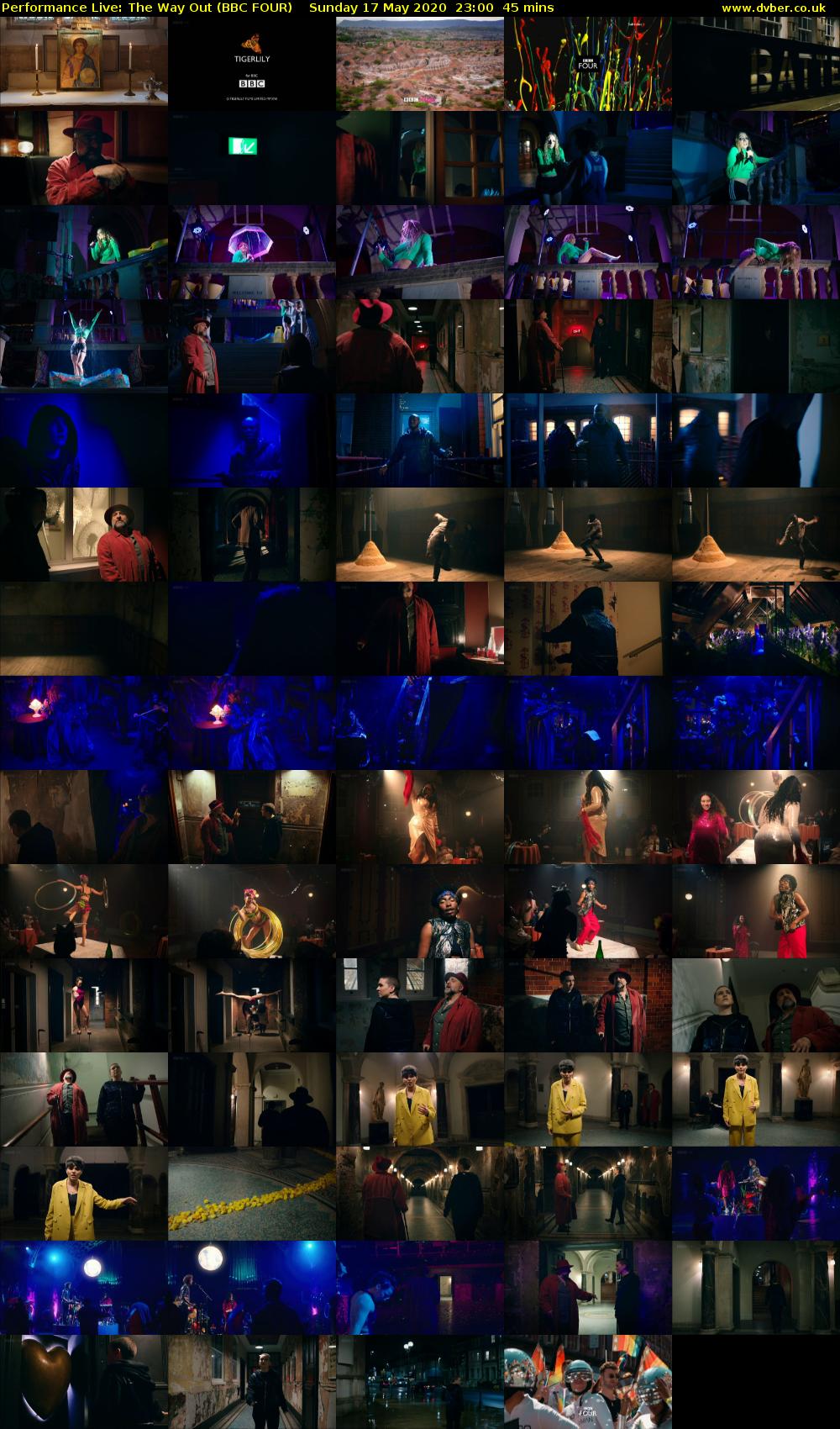 Performance Live: The Way Out (BBC FOUR) Sunday 17 May 2020 23:00 - 23:45