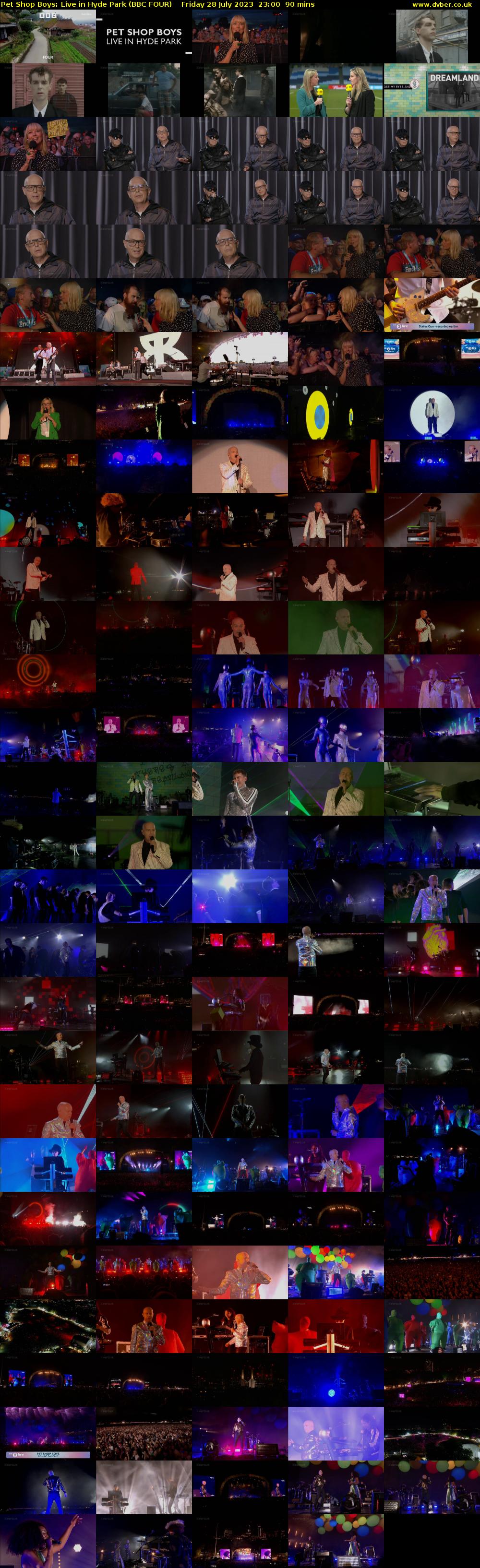 Pet Shop Boys: Live in Hyde Park (BBC FOUR) Friday 28 July 2023 23:00 - 00:30