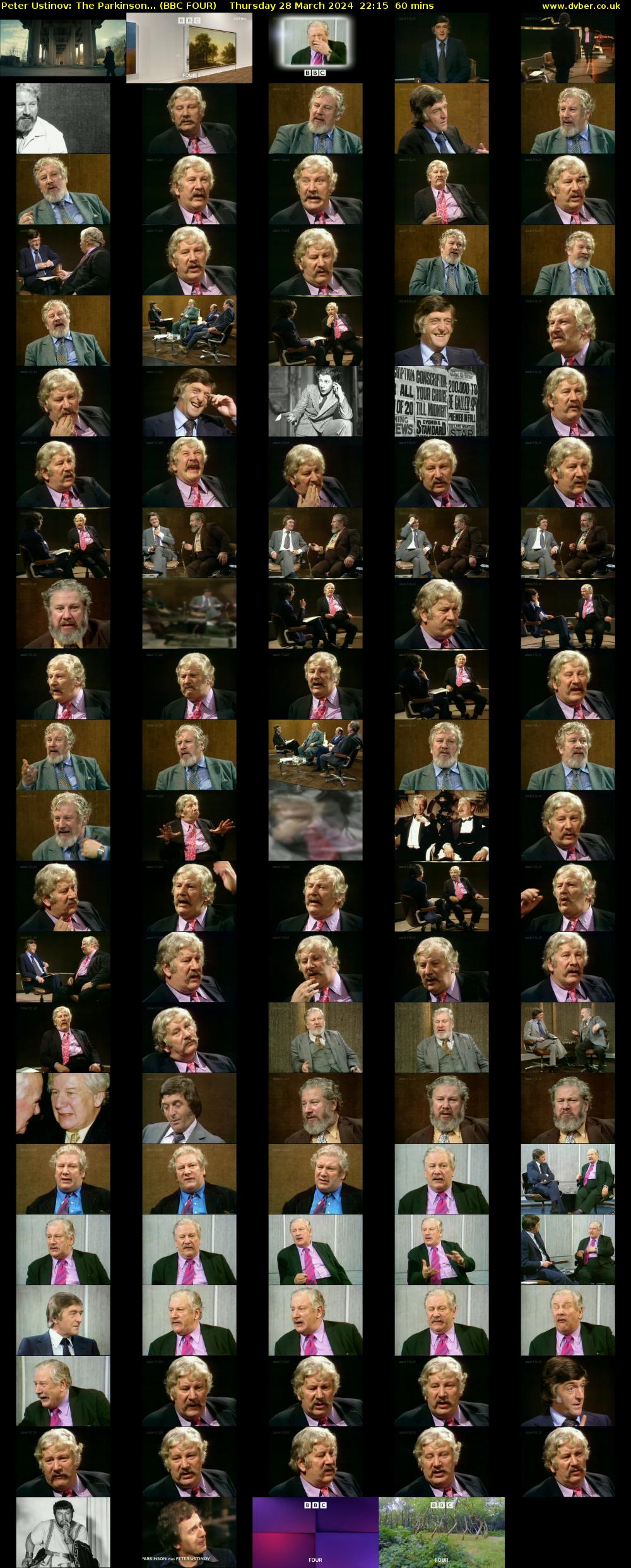 Peter Ustinov: The Parkinson... (BBC FOUR) Thursday 28 March 2024 22:15 - 23:15