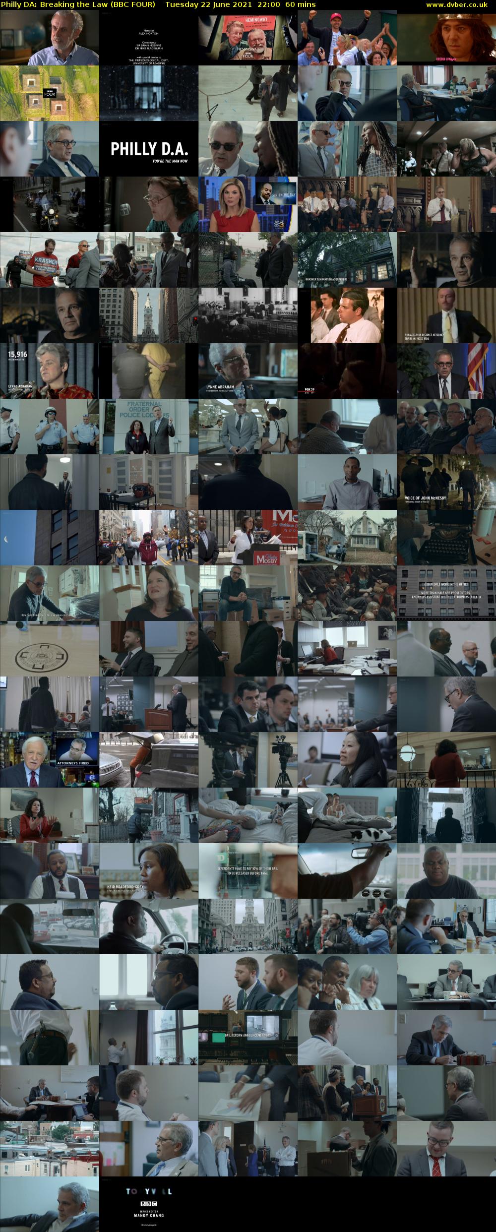 Philly DA: Breaking the Law (BBC FOUR) Tuesday 22 June 2021 22:00 - 23:00