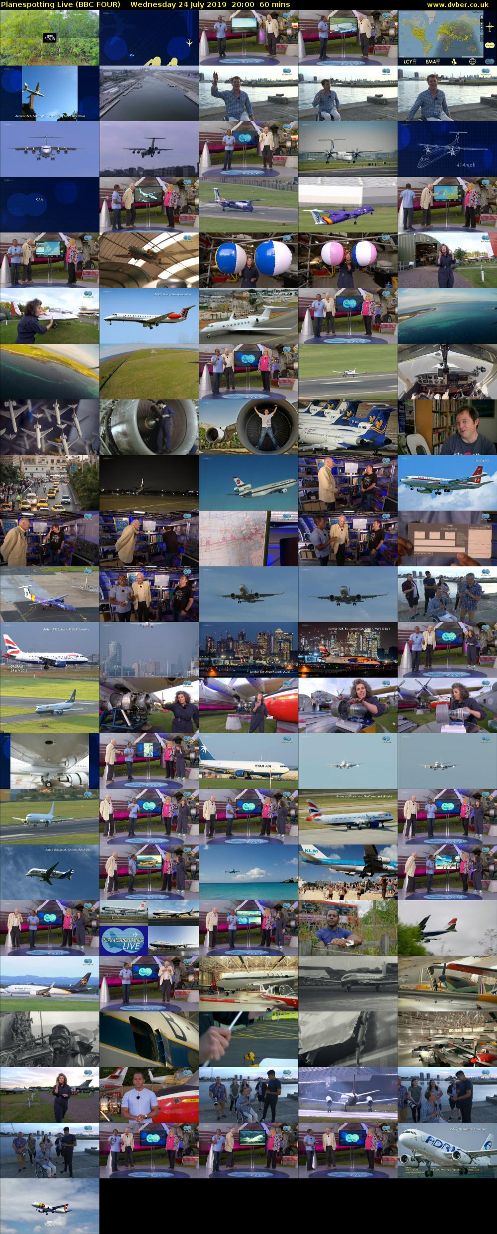 Planespotting Live (BBC FOUR) Wednesday 24 July 2019 20:00 - 21:00