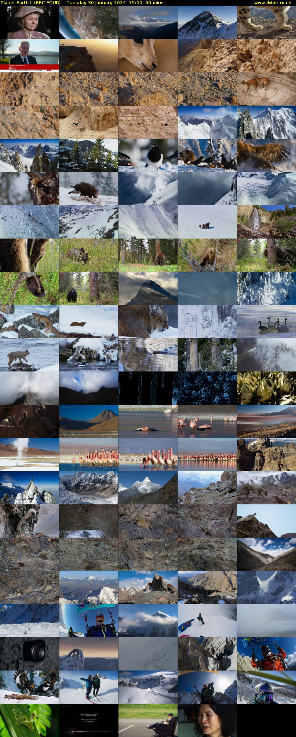 Planet Earth II (BBC FOUR) Tuesday 30 January 2024 19:00 - 20:00