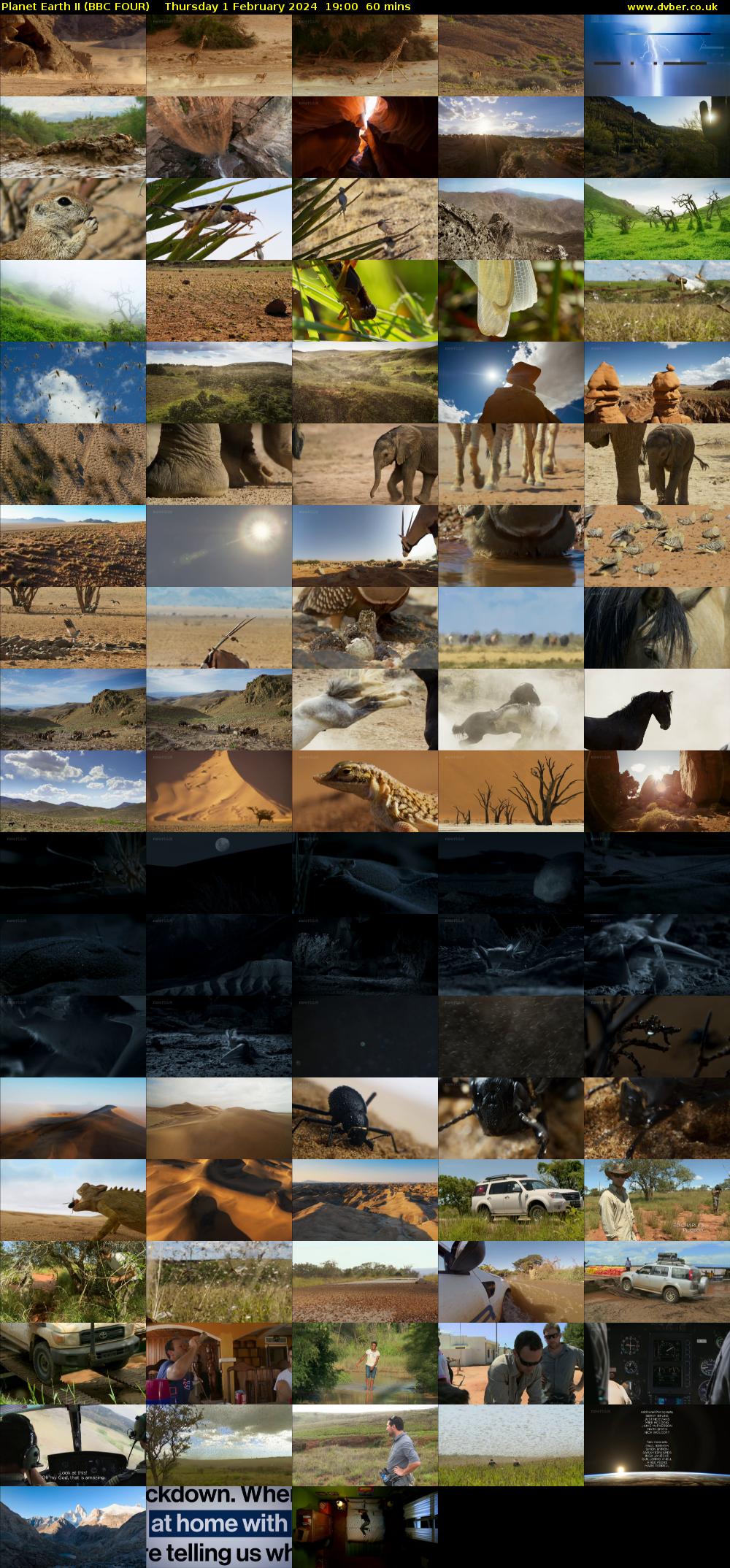 Planet Earth II (BBC FOUR) Thursday 1 February 2024 19:00 - 20:00