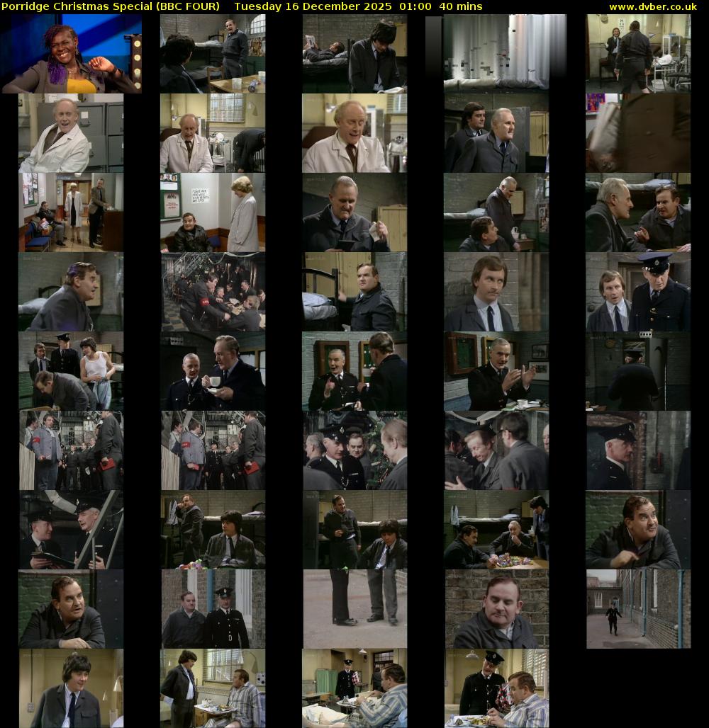 Porridge Christmas Special (BBC FOUR) Tuesday 16 December 2025 01:00 - 01:40