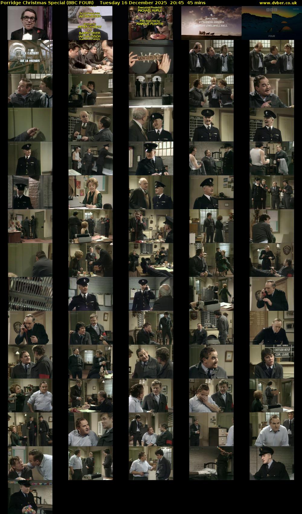 Porridge Christmas Special (BBC FOUR) Tuesday 16 December 2025 20:45 - 21:30